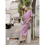 パープル | ワンピース 無地 スリット | bombshell