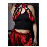 ブラック | キャミソール タンクトップ ニット | bombshell