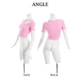 半袖Tシャツ カットソー リブニット素材 | bombshell | 詳細画像7 