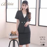 グレー | キャバスーツ 半袖 大きいサイズ | Ryuyu