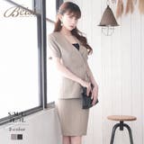 ベージュ | キャバスーツ 半袖 大きいサイズ | Ryuyu