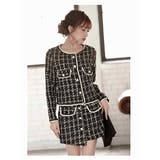 キャバスーツ ツイード フォーマルスーツ | Ryuyu | 詳細画像6 