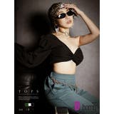 ブラック | 長袖カットソー ブラウス アシンメトリー | bombshell