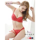 レッド | 下着 刺繍花柄レース Tバック | Ryuyu