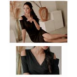 ワンピース キャバドレス オープンショルダー | Ryuyu | 詳細画像7 