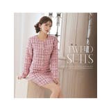 キャバスーツ ミックスツイード ノーカラースーツ | Ryuyu | 詳細画像6 