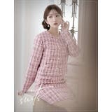 キャバスーツ ミックスツイード ノーカラースーツ | Ryuyu | 詳細画像7 