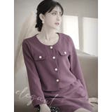 キャバスーツ セットアップ ツイード | Ryuyu | 詳細画像5 