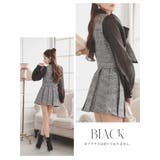 キャバスーツ ミックスツイード インナーパンツ付き | Ryuyu | 詳細画像7 