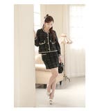 キャバスーツ バイカラー 厚手ツイード | Ryuyu | 詳細画像7 