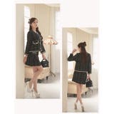 キャバスーツ バイカラー 厚手ツイード | Ryuyu | 詳細画像9 