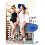 ブルー | 帽子 シンプル 麦わら | Ryuyu