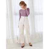 アイボリー | ロングパンツ ワイドパンツ ハイウエスト | Rvate