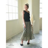 ミント | キャバスカート 花柄 マキシ丈 | Rvate