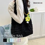 ブラック | ポップコーントートバッグ かばん 鞄 | Beststore
