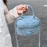 キルティング デニム ミニバニティバッグ 2way チェーンショルダー ポーチ | Beststore | 詳細画像5 