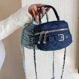 キルティング デニム ミニバニティバッグ 2way チェーンショルダー ポーチ | Beststore | 詳細画像7 