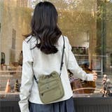 【多機能】ドローストリングポケット付き カジュアルミニショルダーバッグ | Beststore | 詳細画像2