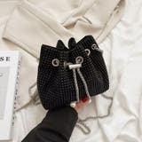 「主役級の輝き」ラインストーンミニ巾着ショルダーバッグ チェーンミニバッグ | Beststore | 詳細画像3 