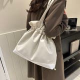 大人可愛い 2way 巾着トートバッグ A4収納可 軽量 マザーズバッグ | Beststore | 詳細画像11