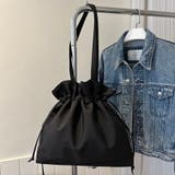 大人可愛い 2way 巾着トートバッグ A4収納可 軽量 マザーズバッグ | Beststore | 詳細画像18