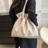 大人可愛い 2way 巾着トートバッグ A4収納可 軽量 マザーズバッグ | Beststore | 詳細画像2