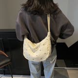 アイボリー | リボン刺繍キルティングショルダーバッグ(全5色) | Beststore