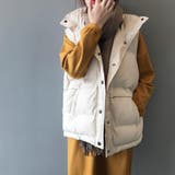 ハイネックダウンベストレディースダウンベスト 中綿ベスト vネック | Beststore | 詳細画像2