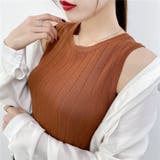 リブニット タンクトップ ニットトップス | Beststore | 詳細画像7
