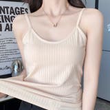 ベージュ | キャミソール ショート丈 ニットトップス | Beststore