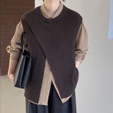 ニットベストトップス レイヤード風 韓国ファッション | Beststore | 詳細画像8