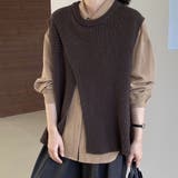 ニットベストトップス レイヤード風 韓国ファッション | Beststore | 詳細画像10