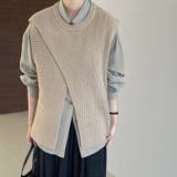 ニットベストトップス レイヤード風 韓国ファッション | Beststore | 詳細画像14