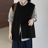 ニットベストトップス レイヤード風 韓国ファッション | Beststore | 詳細画像15
