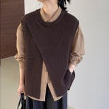 ニットベストトップス レイヤード風 韓国ファッション | Beststore | 詳細画像7
