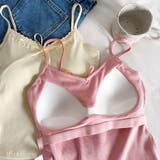 「大人可愛いを叶える」カップ付きレースリボン リブキャミソール | Beststore | 詳細画像14 