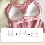 「大人可愛いを叶える」カップ付きレースリボン リブキャミソール | Beststore | 詳細画像15 