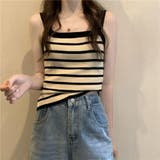 ベージュ | ニットキャミソール ビスチェ タンクトップ | Beststore