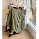 ロングスカート ウエストゴム入り ギャザー切り替え | Beststore | 詳細画像2
