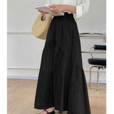 ロングスカート ウエストゴム入り ギャザー切り替え | Beststore | 詳細画像5