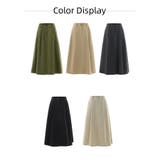 スカート スウェット Aライン ロングスカート ハイウエスト スカート | Beststore | 詳細画像15