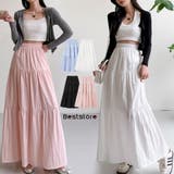 ロングスカート ウエストゴム入り ギャザー切り替え | Beststore | 詳細画像1