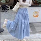 ロングスカート ウエストゴム入り ギャザー切り替え | Beststore | 詳細画像12