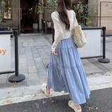 ロングスカート ウエストゴム入り ギャザー切り替え | Beststore | 詳細画像13