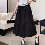 ロングスカート ウエストゴム入り ギャザー切り替え | Beststore | 詳細画像2