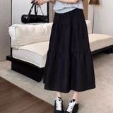 ロングスカート ウエストゴム入り ギャザー切り替え | Beststore | 詳細画像3