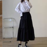 ロングスカート ウエストゴム入り ギャザー切り替え | Beststore | 詳細画像4