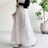 ロングスカート ウエストゴム入り ギャザー切り替え | Beststore | 詳細画像5
