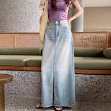 スリットロングデニムスカート | Beststore | 詳細画像11 