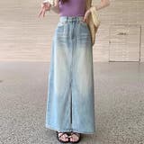 スリットロングデニムスカート | Beststore | 詳細画像12 